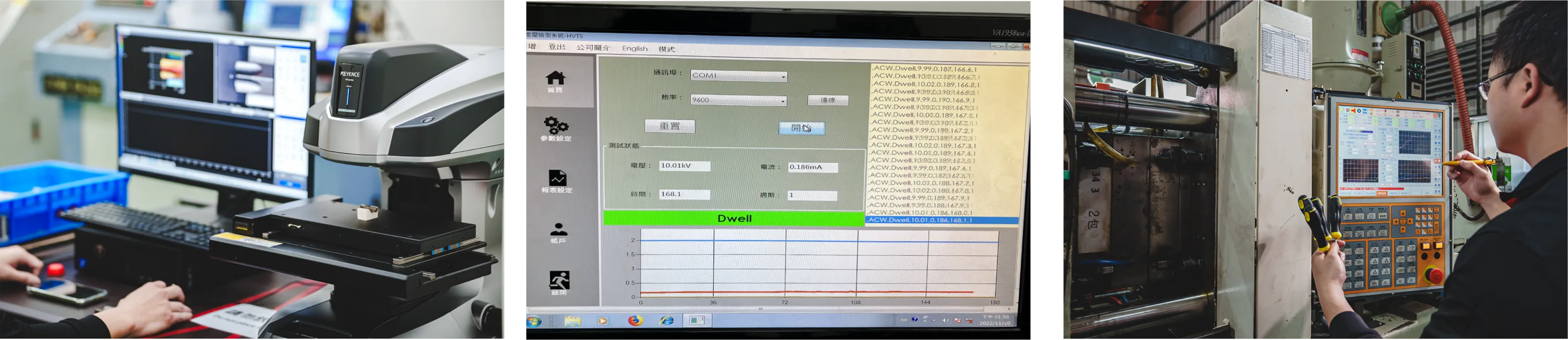 我們從「報告式檢驗」轉型為
「製程控管+預防機制」，
重新設計品質控管系統，
實施三大措施: